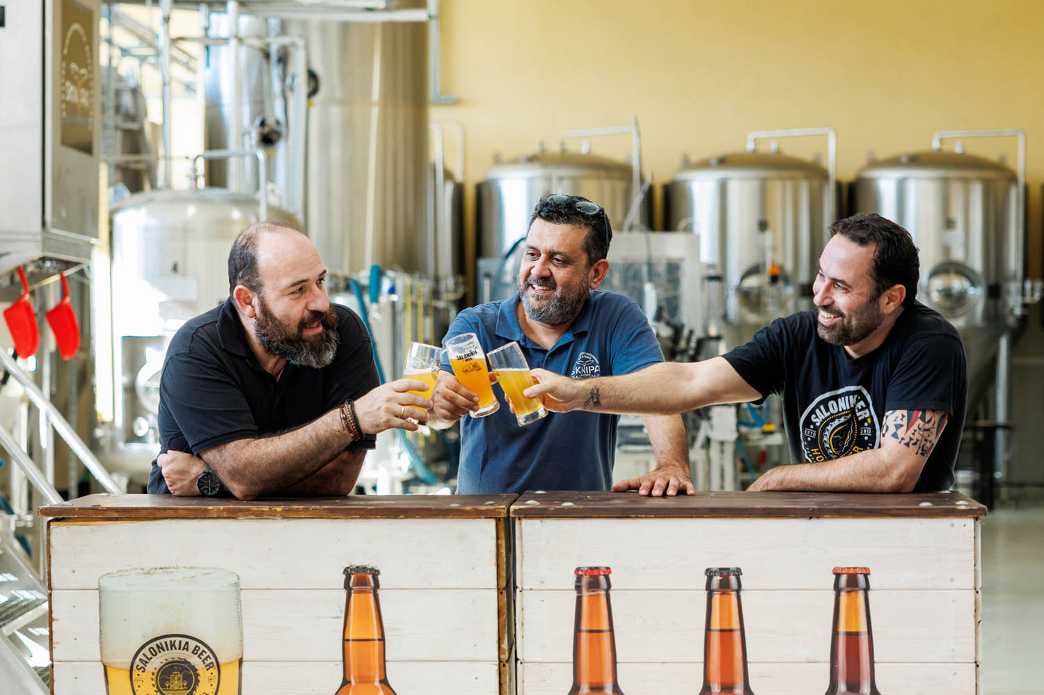 Φωτογραφία εκκίνησης της SKNIPA Brewery για το Taste Trails.